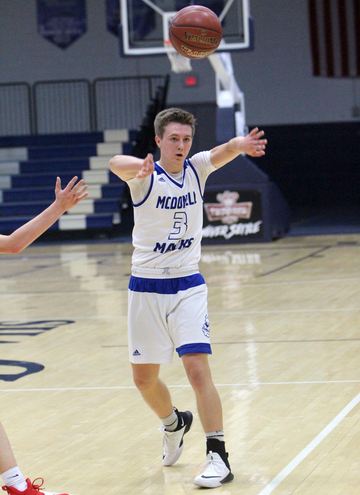 McDonell boys basketball vs Colfax at UW-Stout 12-1-18